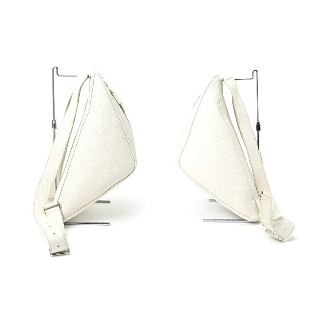 Prada Vitello White Triangle Backpack - image 3